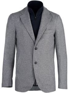 Norwegian Wool blazer superposé à effet métallisé - Gris