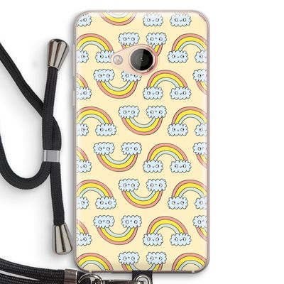 Regenboog: HTC U Play Transparant Hoesje met koord