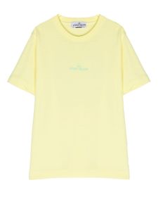 Stone Island Junior t-shirt à logo imprimé - Jaune