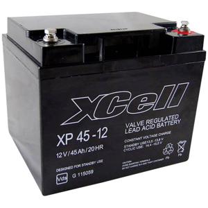XCell XP 45 - 12 Loodaccu 12 V 45 Ah Loodvlies (AGM) (b x h x d) 197 x 170 x 165 mm M6-schroefaansluiting Onderhoudsvrij, VDS-certificering