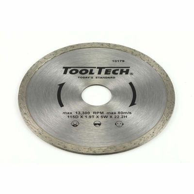 Tooltech Diamant Snijschijf - Doorslijpschijf - 115 mm - Asgat 22.23 mm Tooltech Diamant Snijschijf - Doorslijpschijf - 115 mm - Asgat 22.23 mm
