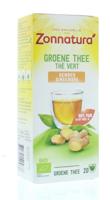 Zonnatura Groene thee gember bio