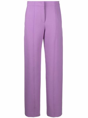Ferragamo pantalon à coupe droite - Violet
