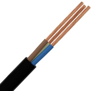 VMVL Kabel - Stroomkabel - 3x2.5mm - 3 Aderig - 100 Meter - H05VV-F - Zwart