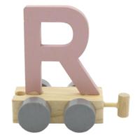 JeP kids houten treinletter R-roze