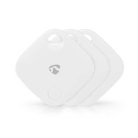 Nedis BTTAG10WT3 Keyfinder Batterij Gevoed 3x Cr2032 Incl. Batterij(en) Bluetooth®-versie: 5.1 Batterijlevensduur Tot: 1 Jaar Wit 3 Stuks - thumbnail