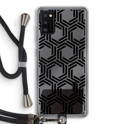 Geometrisch patroon: Samsung Galaxy A41 Transparant Hoesje met koord