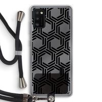 Geometrisch patroon: Samsung Galaxy A41 Transparant Hoesje met koord