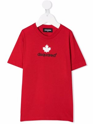 DSQUARED2 KIDS t-shirt à logo imprimé - Rouge