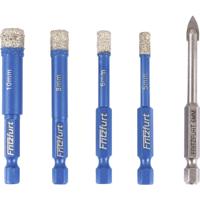 FRITZFURT 1191-3141 Diamantboorset 5-delig 5 mm, 6 mm, 8 mm, 10 mm Gezamenlijke lengte 140 mm 1 set(s)