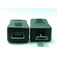USB micro male naar mini female adapter - thumbnail