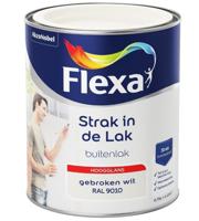 Flexa Strak In De Lak Buitenlak Hoogglans 750 ml RAL 9010 - thumbnail