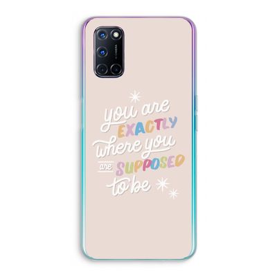 Right Place: Oppo A52 Transparant Hoesje