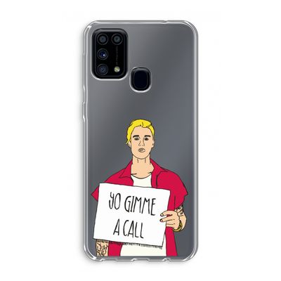 Gimme a call: Samsung Galaxy M31 Transparant Hoesje