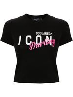 DSQUARED2 t-shirt Icon Darling en coton - Noir - thumbnail