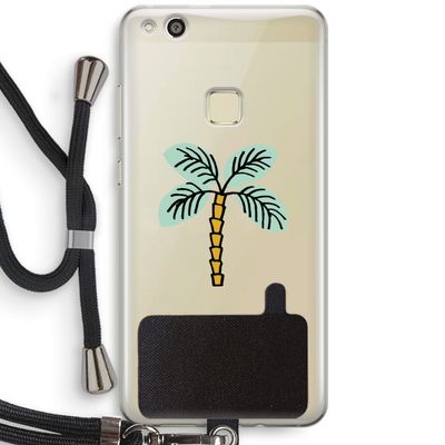Palmboom: Huawei Ascend P10 Lite Transparant Hoesje met koord