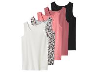esmara Set van 5 kinder hemden (zwart/wit/roze, 158/164)