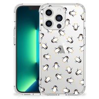 Doorzichtige Silicone Hoesje voor iPhone 13 Pro Max Pinguïn - thumbnail