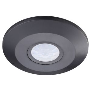 HOFTRONIC™ PIR bewegingssensor met schemerschakelaar 360° bereik 6 meter Maximaal 1000 Watt IP20 opbouw kleur zwart
