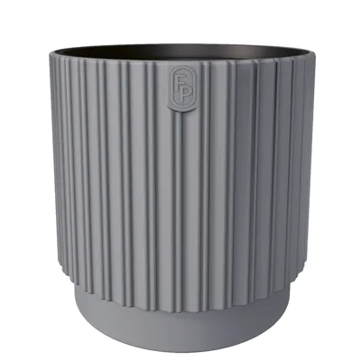 Vita bloempot Mika Cyli 40 grijs Vita bloempot Mika Cyli 40 grijs