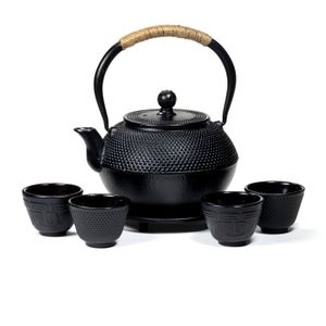 Tetsubin Theepot Set 1,2 liter met Onderzetter + 4 Kopjes