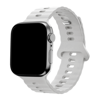Apple Watch Siliconen Wave Band - Wit -