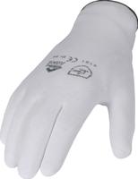 Asatex handschoen | maat 9 wit | en 388 psa-categorie ii | nylon met polyurethaan | 12 paar - 3700/9/70 3700/9/70