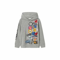 Kinderhoodie Name It mjusty Nba Wh Unb Ous Grijs - Maat: 9-10 Jaar