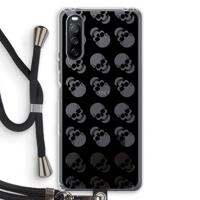 Musketon Skulls: Sony Sony Xperia 10 III Transparant Hoesje met koord - thumbnail