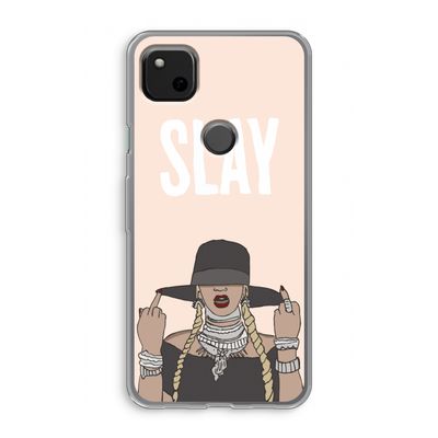 Slay All Day: Google Pixel 4a Transparant Hoesje