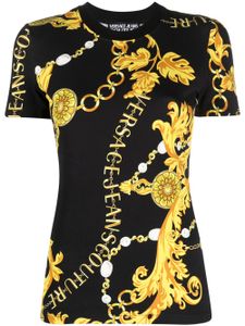 Versace Jeans Couture t-shirt imprimé à manches courtes - Noir