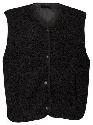 Gilet Teddy Zwart
