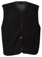 Gilet Teddy Zwart