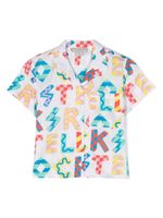 Stella McCartney Kids chemise en coton à texte imprimé - Blanc