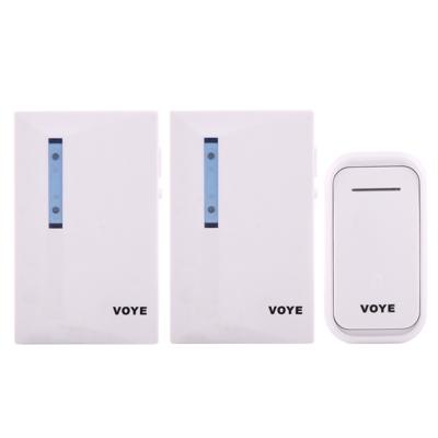 VOYE V015F2 draadloze Smart Music Home deurbel met Dual ontvanger afstandsbediening afstand: 120m (openlucht)