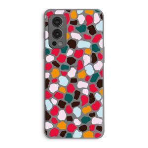 Colored Giraffe: OnePlus Nord 2 5G Transparant Hoesje