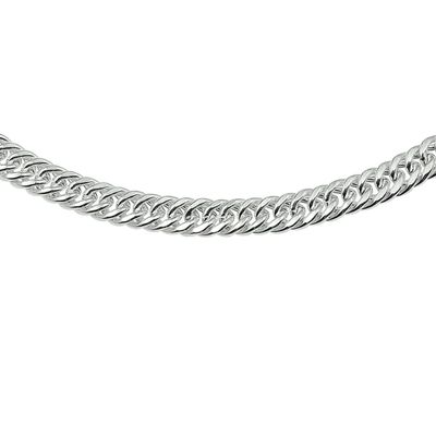 Zilveren Ketting Gourmet 7,4 mm x 45 cm lang