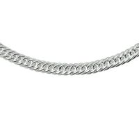 Zilveren Ketting Gourmet 7,4 mm x 45 cm lang