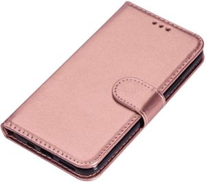 iPhone 12 Pro hoesje - Bookcase - Pasjeshouder - Portemonnee - Koord - Kunstleer - Roze