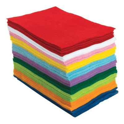 Colorations - easy vilt vellen, set van 100 (10 kleuren)