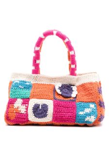 Nannacay sac cabas Abbie à design patchwork - Multicolore