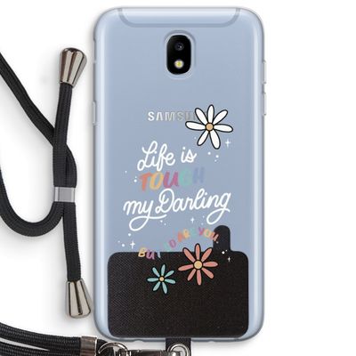 Tough Life: Samsung Galaxy J5 (2017) Transparant Hoesje met koord