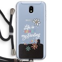 Tough Life: Samsung Galaxy J5 (2017) Transparant Hoesje met koord