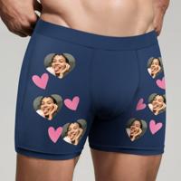 Onderbroek met foto - Blauw - XL - thumbnail
