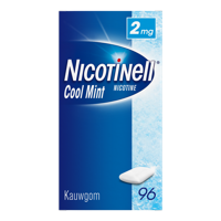 Nicotinell Kauwgom Cool Mint 2 mg Voordeelverpakking - voor stoppen met roken