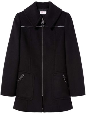 PUCCI manteau zippé à col oversize - Noir