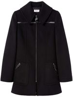 PUCCI manteau zippé à col oversize - Noir