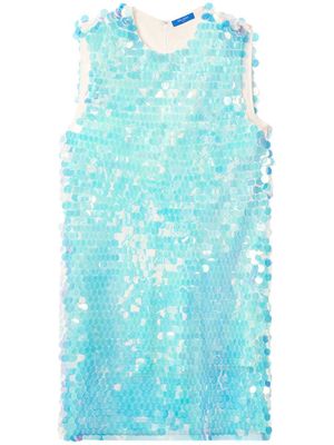 Nina Ricci robe à ornements en sequins - Bleu