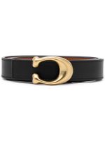 Coach ceinture à boucle Signature - Noir