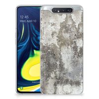 Samsung Galaxy A80 TPU Siliconen Hoesje Beton Print - thumbnail